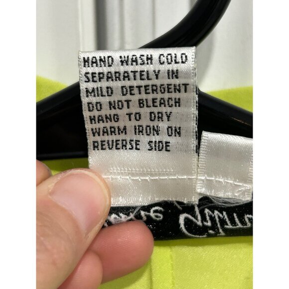 Diane Gilman Silk Button-Up Shirt Abstract Geometric Multicolor Long Sleeve Sz M - Picture 7 of 9